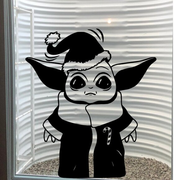 Reusable Christmas Silhouette Window Cling Decal:Durable Christmas Decor - Picture 1 of 5